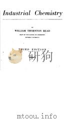 INDUSTRIAL CHEMISTRY THERD EDITION PDF电子版封面
