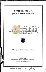 SYMPOSIUM ON PH MEASUREMENT（ PDF版）