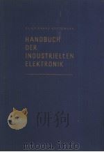 DR.REINHARD KRETZMANN HANDBUCH DER INDUSTRIELLEN ELEKTRONIK PDF电子版封面