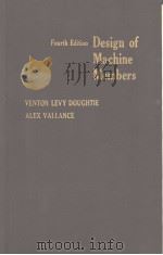 DESIGN OF MACHINE MEMBERS PDF电子版封面 VENTON LEVY DOUGHTIE ALEX.VAL