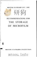 RECOMMENDATIONS FOR THE STORAGE OF MICROFILM（ PDF版）
