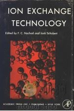 ION EXCHANGE TECHNOLOGY PDF电子版封面 F.C.NACHOD JACK SCHUBERT