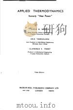 APPLIED THERMODYNAMICS FORMERLY PDF电子版封面 EARLE B. NORRIS ERIC THERKELSE