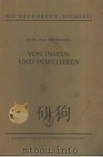 VON INSELN UND INSELTIEREN PDF电子版封面