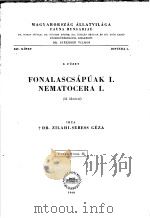 FONALASCSAPUAK I. NEMATOCERA I. PDF电子版封面
