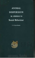 ANIMAL DISPERSION PDF电子版封面 V.C.WYNNE-EDEARDS