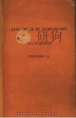 ADVANCES IN AGRONOMY VOLUME II PDF电子版封面 A·G·NORMAN