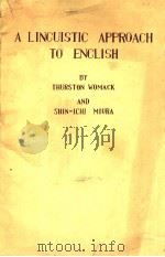 A LINGUISTIC APPROACH TO ENGLISH PDF电子版封面
