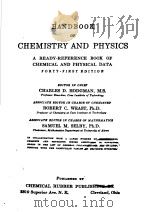 HANDBOOK OF CHEMISTRY AND PHYSICS（ PDF版）