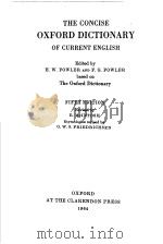 THE CONCISE OXFORD DICTIONARY OF CURRENT ENGLISH（ PDF版）