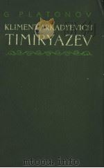 KLIMENT ARKADYEVICH TIMIRYAZEV PDF电子版封面