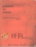 ECONOMICS OF FORESTRY PDF电子版封面 U·S·DEPARTMMENT