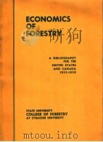 ECONOMICS OF FORESTRY PDF电子版封面