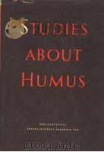 STUDIES ABOUT HUMUS PDF电子版封面
