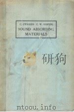 SOUND ABSORBING MATERIALS PDF电子版封面 C.ZWIKKER