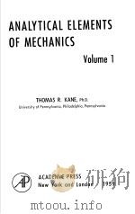 ANALYTICAL ELEMENTS OF MECHANICS PDF电子版封面 THOMAS F.DANE PH.D.