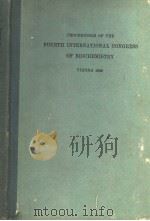 PROCEEDINGS OF THE FOURTH INTERNATIONAL CONGRESS OF BIOCHEMISTRY VOLUME Ⅵ（ PDF版）