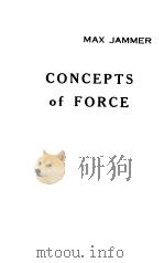 CONCEPTS OF FORCE PDF电子版封面 MAX JAMMER