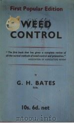 WEED CONTROL PDF电子版封面 G.H.BATES