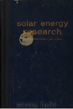 SOLAR ENERGY RESEARCH PDF电子版封面 FARRINGTON DANIELS