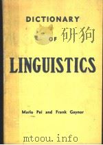 DICTIONARY OF LINGUISTICS PDF电子版封面 MARIO A·PEI