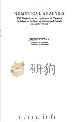 NUMERICAL ANALYSIS PDF电子版封面 ZDENEK KOPAL