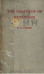 THE CALCULUS OF EXTENSION PDF电子版封面 H·G·FORDER