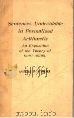 SENTENCES UNDECIDABIL IN FORMALIZED ARITHMETIC（ PDF版）