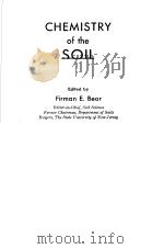 CHEMISTRY OF THE SOIL PDF电子版封面 FIRMAN E.BEAR