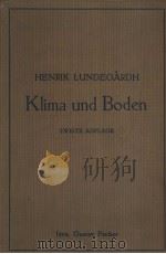 KIIMA UND BODEN PDF电子版封面