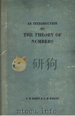 AN INTRODUCTION TO THE THEORY OF NUMBERS PDF电子版封面 G·H·HARDY