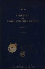 LEHRBUCH DER ANORGANISCHEN CHEMIE BAND I     PDF电子版封面    H·REMY 