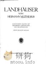 LANDHAUSER VON HERMANN MUTHESIUS PDF电子版封面