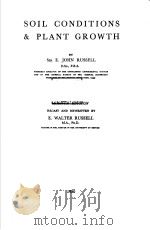 SOIL CONDITIONS AND PLANT GROWTH EIGHTH EDITION PDF电子版封面 SIR E.JOHN RUSSELL