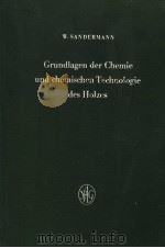 GRUNDLAGEN DER CHEMIE UND CHEMISCHEN TECHNOLOGIE DES HOLZES PDF电子版封面 PROF.DR.W.SANDERMANN