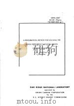 A PERTURBATION METHOD FOR SOLVING THE ANGLE DEPENKENT NUCLEON-MESON CASCADE EQUATIONS PDF电子版封面 R.G.ALSMILLER JR.