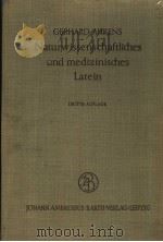NATURWISSENSCHAFTLICHES UND MEDIZINISCHES LATEIN 1963 PDF电子版封面