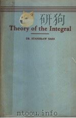 THEORY OF THE INTEGRAL PDF电子版封面 STANISLAW SAKS