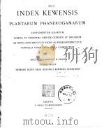 INDEX KEWENSIS PLANTARUM PHANEROGAMARUM SUPPLEMENTUM QUARTUM NOMINA ET SYNONYMA OMNIUM GENERUM ET SP（ PDF版）