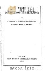 PLAIN INSTRUCTIONS IN GARDENING（ PDF版）