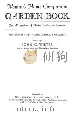 GARDEN BOOK PDF电子版封面 JOHN C.WISTER