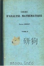 COURS CANALYSE MATHEMATIQUE TOME 2 PDF电子版封面