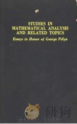 STUDIES IN MATEMATICAL ANALYSIS AND RELATED TOPICS（ PDF版）