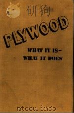 PLYWOOD     PDF电子版封面    BLUIS G.MEYER 