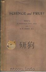SCIENCE AND FRUI PDF电子版封面 R·W·MARSH