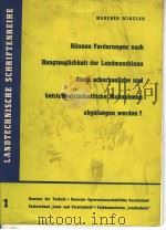 KONNEN FORDERUNGEN NACH HANGTAUGLICHKEIT DER LANDMASCHINEN DURCH ACKERBAULICHE UND BETRIEBLICHE MABN PDF电子版封面