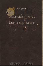 FARM MACHINERY AND EQUIPMENT PDF电子版封面