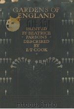 GARDENS OF ENGLAND PDF电子版封面 BEATRICE PARSONS
