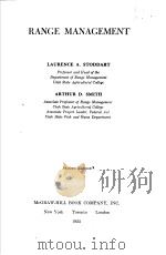 RANGE MANAGEMENT PDF电子版封面 ARTHUR D.SMITH