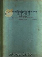 PROCEEDINGX OF THE IRE VOLUME 44 NUMBER 10 PDF电子版封面